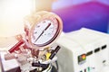 Pressure sensor laboratory reactor Royalty Free Stock Photo
