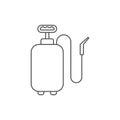 Pressure sprayer vector icon symbol isolated on white background