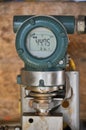 Pressure transmitter in oil and gas industry for monitored process, digital display of electronic equipment, Controller equipment Royalty Free Stock Photo