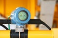 Pressure transmitter in oil and gas process, Send signal to controller and reading pressure in the system, Electronic transducer Royalty Free Stock Photo