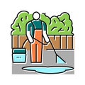 pressure washing color icon vector illustration