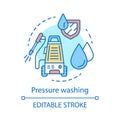 Pressure washing concept icon