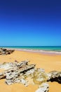 Prestine Beach along the Indian Ocean, near Broome, Western Australia Royalty Free Stock Photo