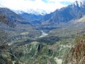 overlooking prestine Hunza Valley, Karakoram Highway, Pakistan