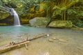 Lower Falls at Old Man`s Cave. Royalty Free Stock Photo