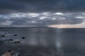 The Etherial Heads of Ayr on the West Coast of scotland & Beyond Royalty Free Stock Photo