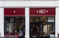 Pret a Manger entrance Royalty Free Stock Photo