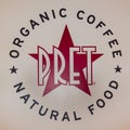 Pret a Manger, Sign for a Sandwich retail chain Royalty Free Stock Photo