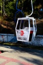 Pretend cable car on Pindi Point chairlift in Murree North Pakistan