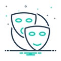 Mix icon for Pretend, mask and drama