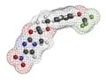 Pretomanid tuberculosis drug molecule. 3D rendering.