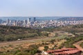 Pretoria city skyline as seen from the Voortrekker Monument Royalty Free Stock Photo