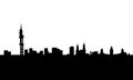 Pretoria city skyline vector isolated Royalty Free Stock Photo