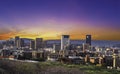 Pretoria city during sunset twilight