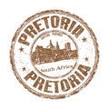 Pretoria grunge rubber stamp