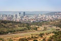 Pretoria city skyline as seen from the Voortrekker Monument Royalty Free Stock Photo