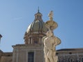 Palermo the statues of Pretoria Square