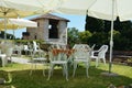 Pretorio palace and terrace in Asolo, Italy