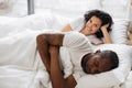 African american couple spending morning together at home Royalty Free Stock Photo