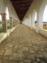 Pretty Arches of the Monastery of Izamal Royalty Free Stock Photo