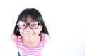 Pretty Asian girl wearing glasses Royalty Free Stock Photo