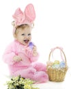 Pretty Baby Easter Bunny Royalty Free Stock Photo