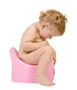 Pretty baby look in pink potty