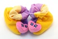 Pretty baby's pair of first shoes Royalty Free Stock Photo