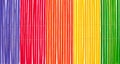 Pretty bamboo rainbow stripes Royalty Free Stock Photo