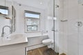 Pretty bathroom in stylish house Royalty Free Stock Photo