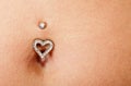 Pretty belly and piercing Royalty Free Stock Photo