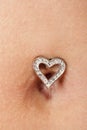 Pretty belly and piercing Royalty Free Stock Photo