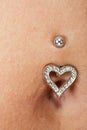 Pretty belly and piercing Royalty Free Stock Photo