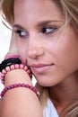 Pretty blond teen girl Royalty Free Stock Photo