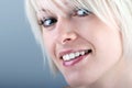 Pretty blond woman with a beautiful smile Royalty Free Stock Photo