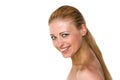 Pretty blond woman smiling Royalty Free Stock Photo