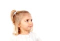 Pretty blonde baby girl with blue eyes Royalty Free Stock Photo