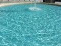 Pretty Blue Water Fountain at the Supreme Court Royalty Free Stock Photo