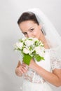 Pretty bride. Royalty Free Stock Photo