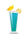 Pretty Bright Blue Drink Template Color Banner Royalty Free Stock Photo