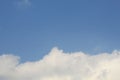 Pretty bright blue sky image with beautiful cloud