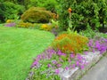 Pretty Bright Colourful Flower bed In A Garden At Stanley Park Vancouver In August 2020 Royalty Free Stock Photo