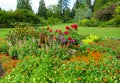 Pretty Bright Colourful Flower bed In A Garden At Stanley Park Vancouver In August 2020 Royalty Free Stock Photo