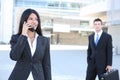 Pretty Business Woman on Phone Royalty Free Stock Photo