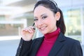 Pretty Business Woman on Phone Royalty Free Stock Photo