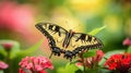 A pretty butterfly photographed with a macro lens