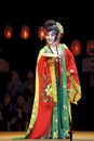 Pretty chinese traditional opera actress with theatrical costume