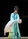 Pretty chinese traditional opera actress with theatrical costume