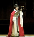 Pretty chinese traditional opera actress with theatrical costume