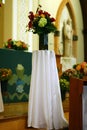 Pretty Church Flowers Royalty Free Stock Photo